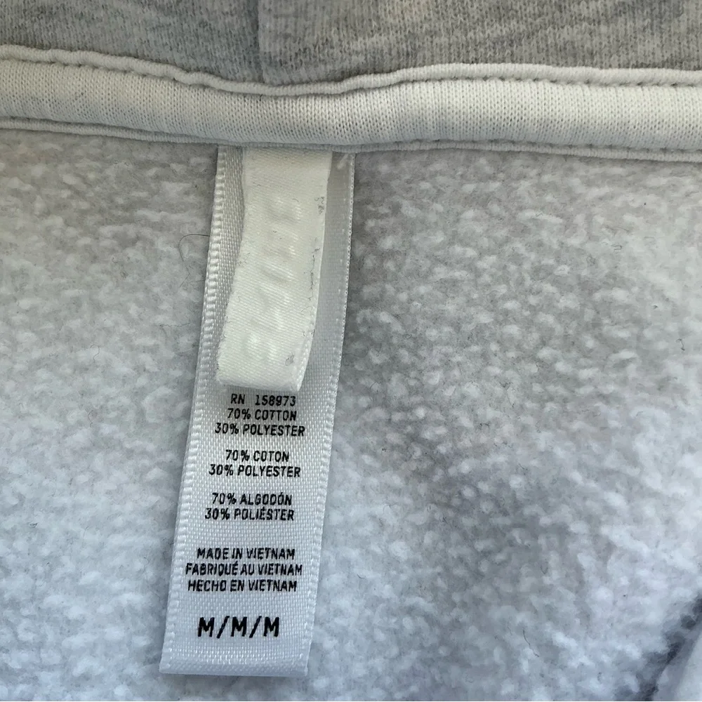 SKIMS Cotton Fleece Classic Zip Up Hoodie | Light Heather Grey | Size M - Picture 7 of 7